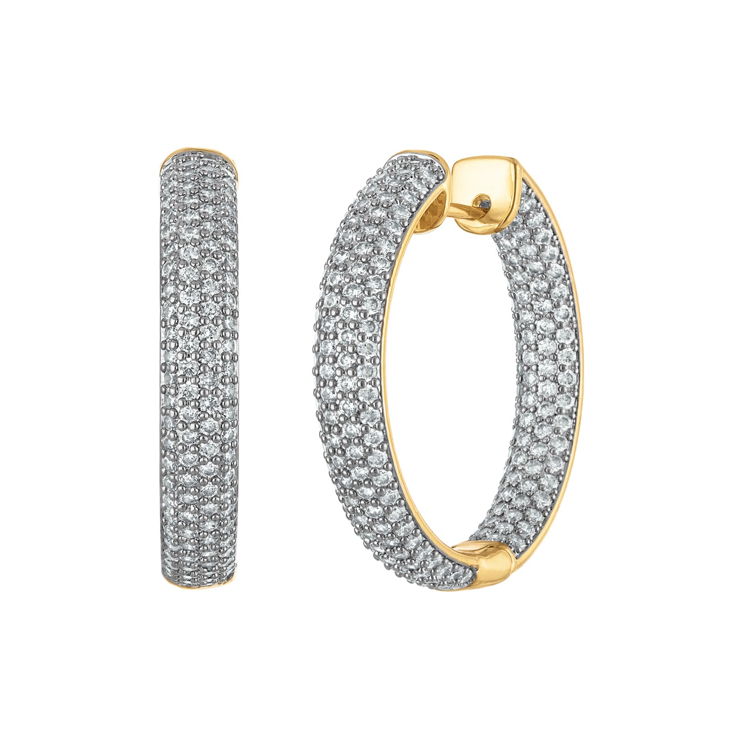 Pave Statement Hoops - Josefina Jewels