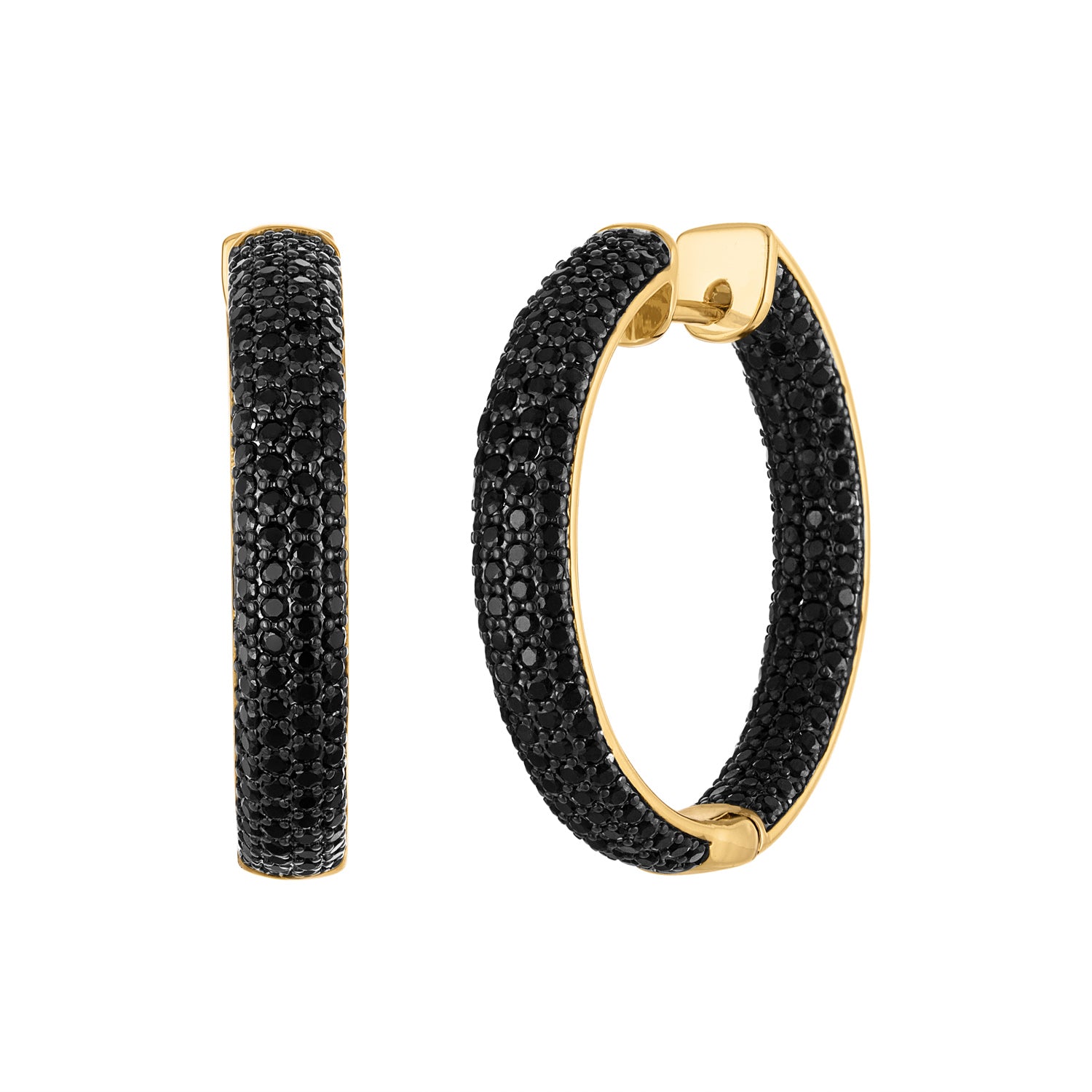 Pave Statement Hoops - Josefina Jewels