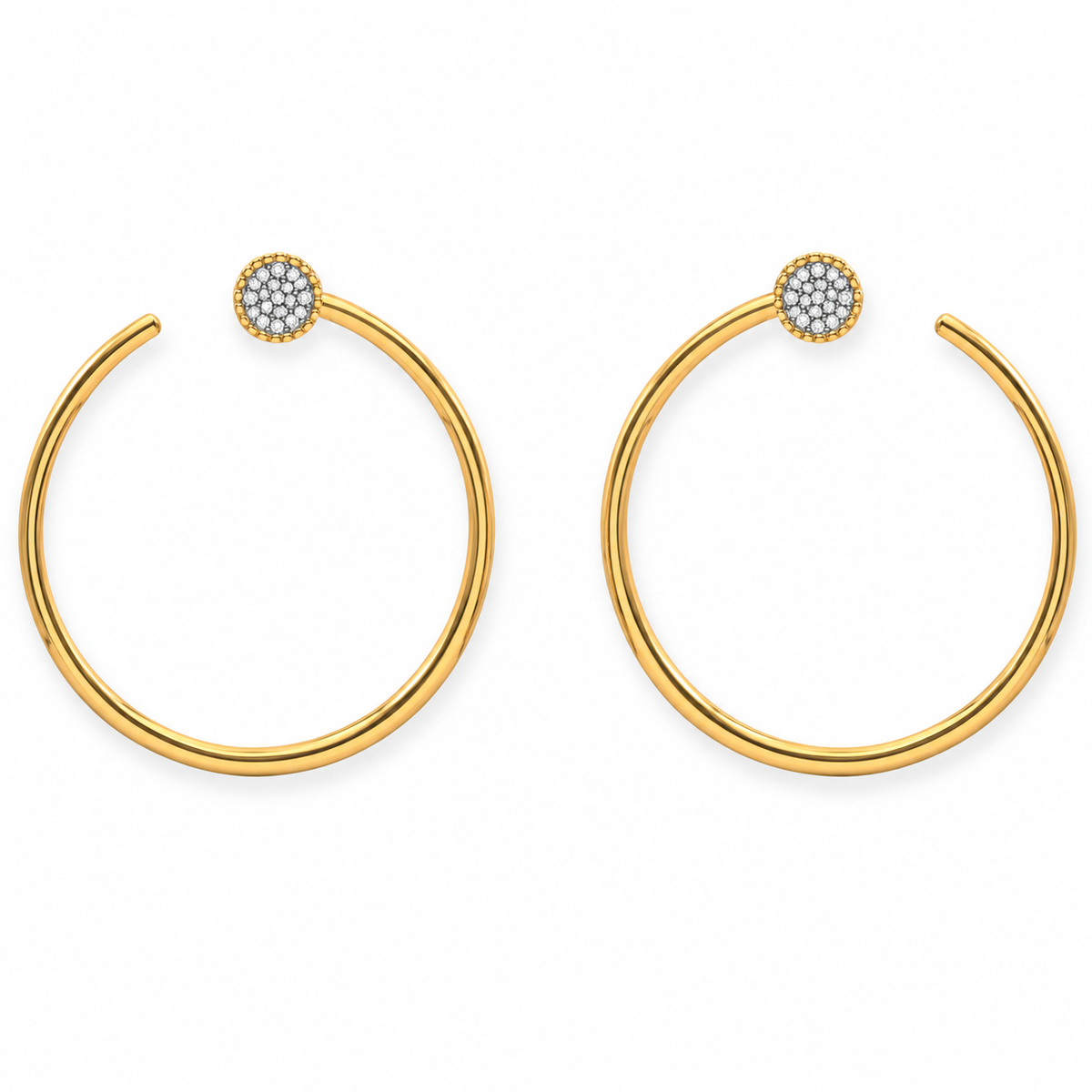Emilia Side Hoop Earrings