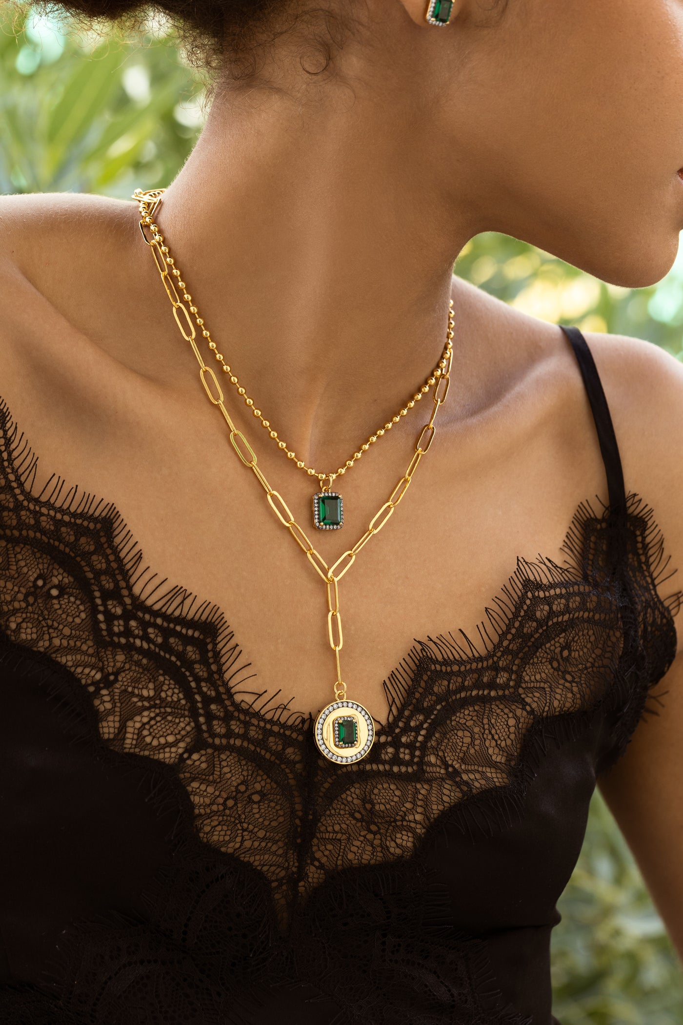 Julieta Short Pendant Necklace - Josefina Jewels