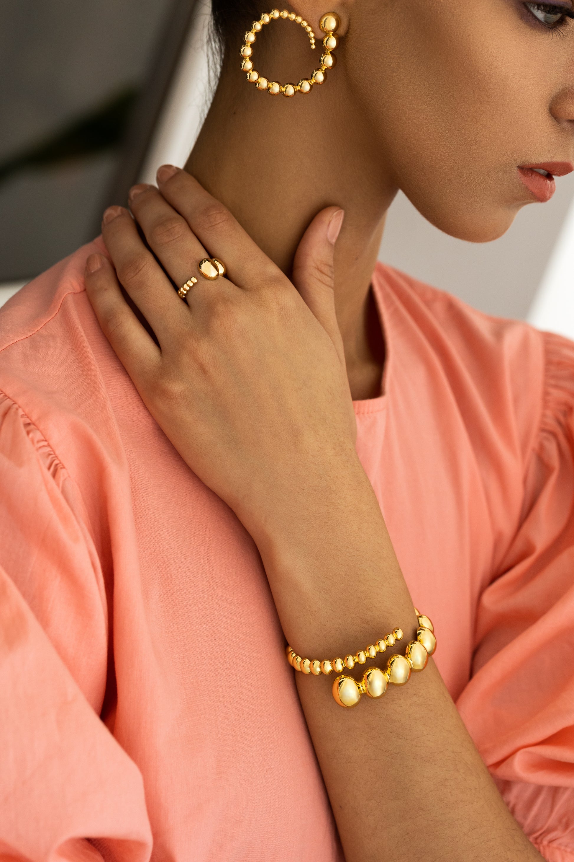 Olivia Golden Serpent Ring - Josefina Jewels