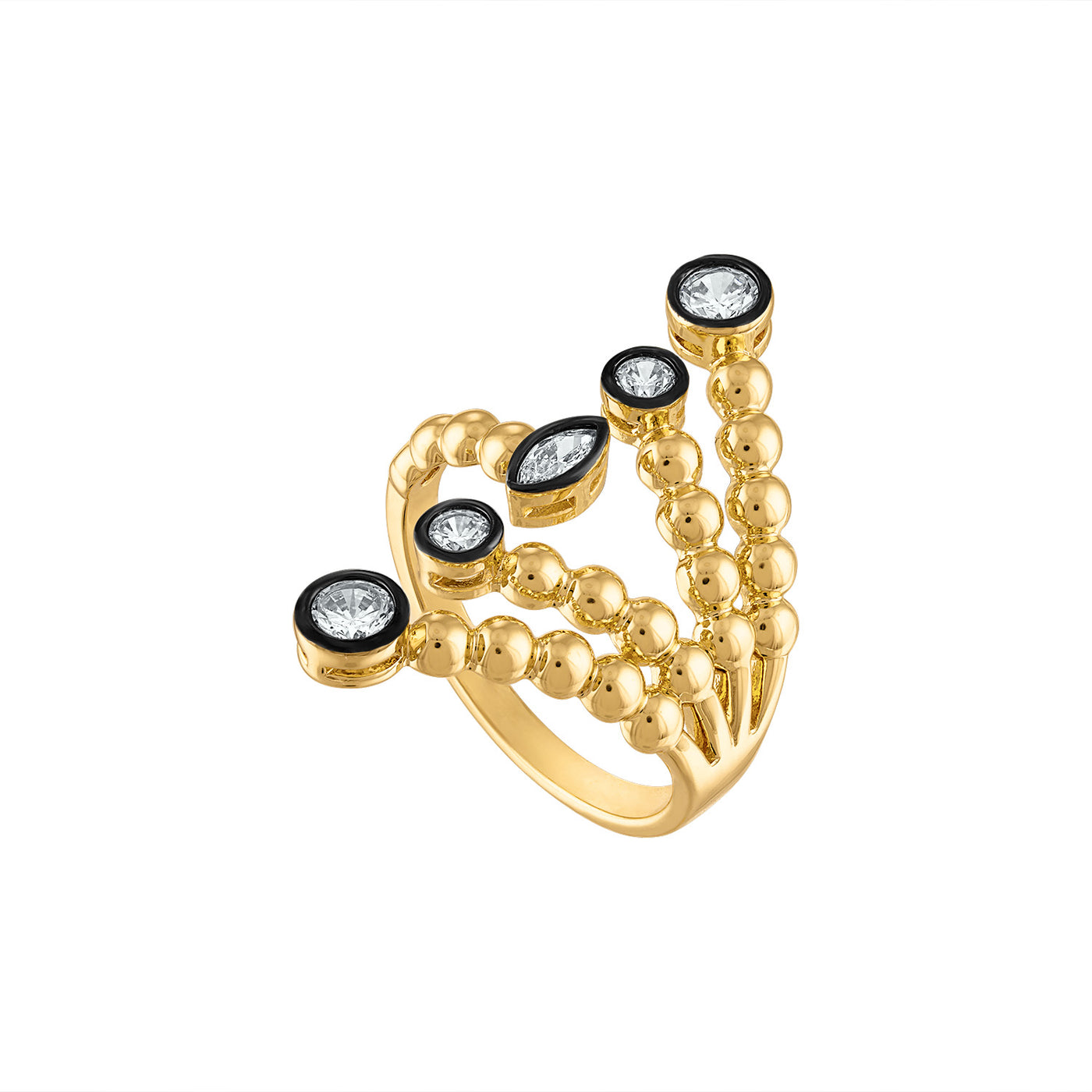 Gala Marquise & Round Cut Statement Ring - Josefina Jewels