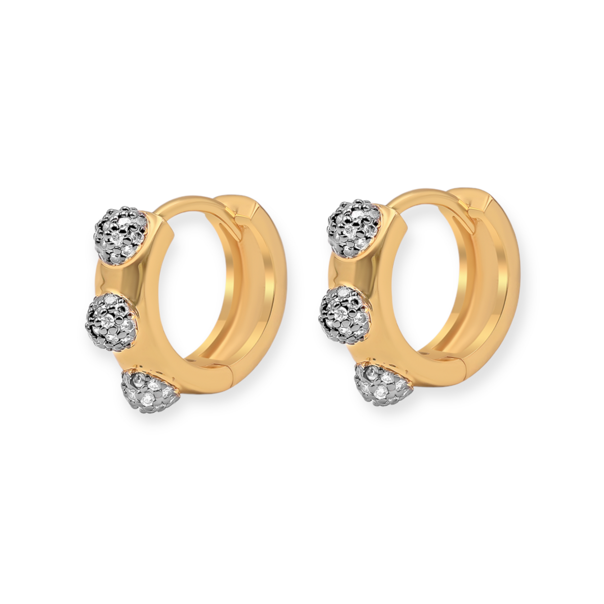 Emilia Multi Huggie Petite Earrings - Josefina Jewels