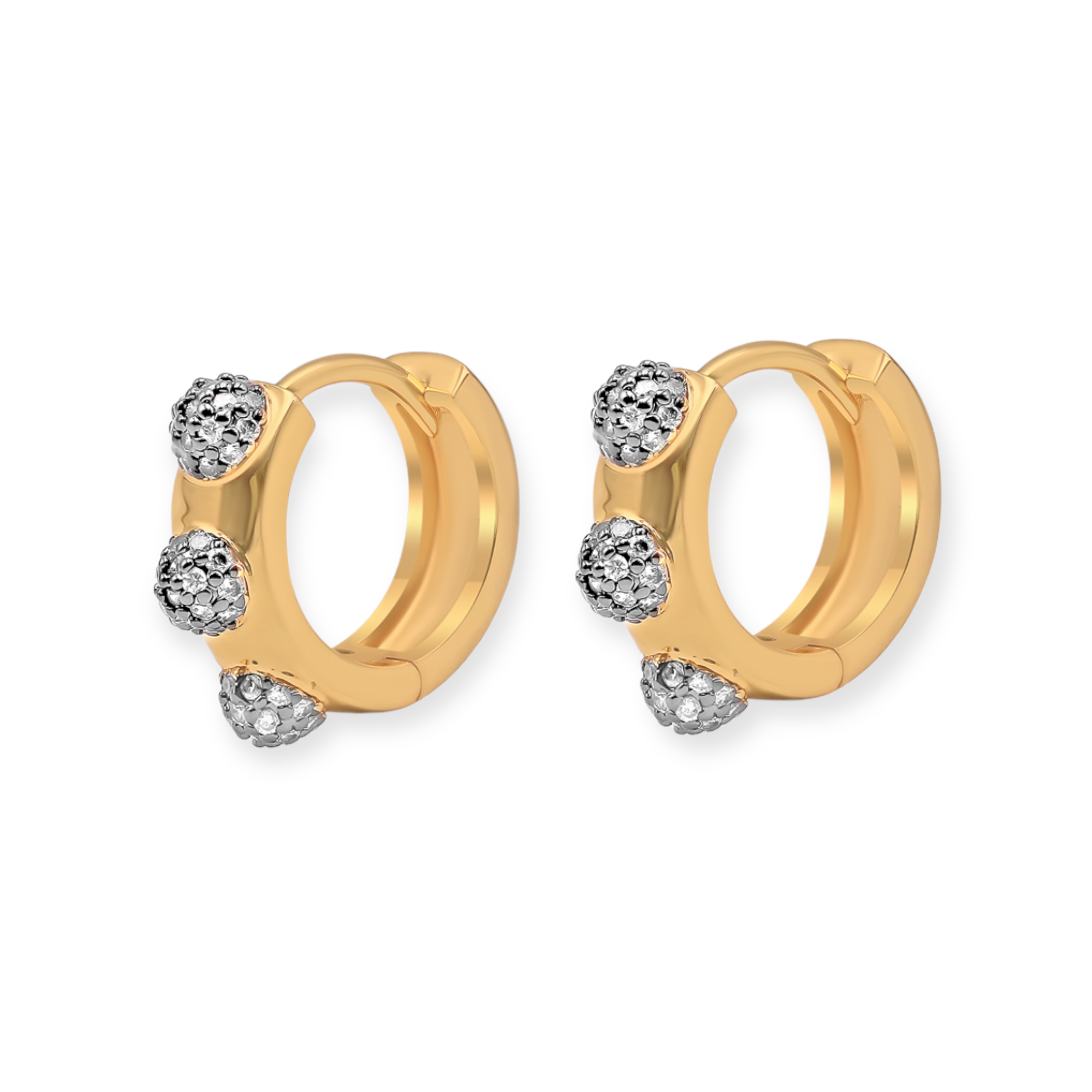 Emilia Multi Huggie Petite Earrings - Josefina Jewels