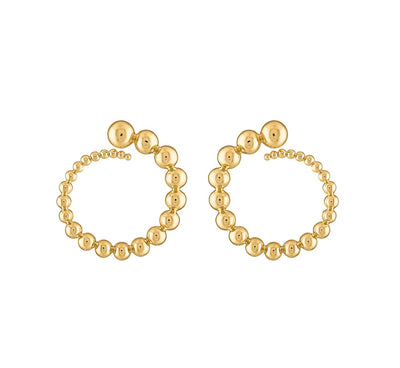 Olivia Serpent Hoop Earrings - Josefina Jewels