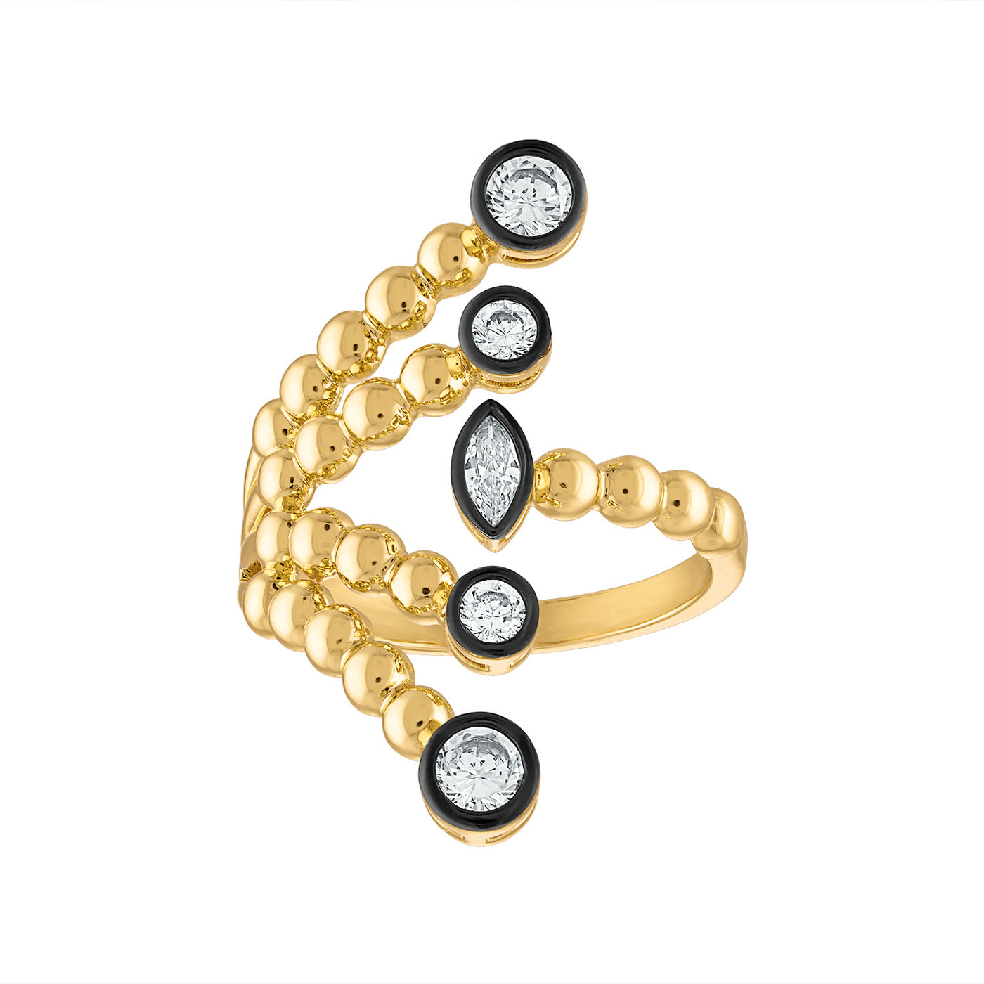 Gala Marquise & Round Cut Statement Ring - Josefina Jewels