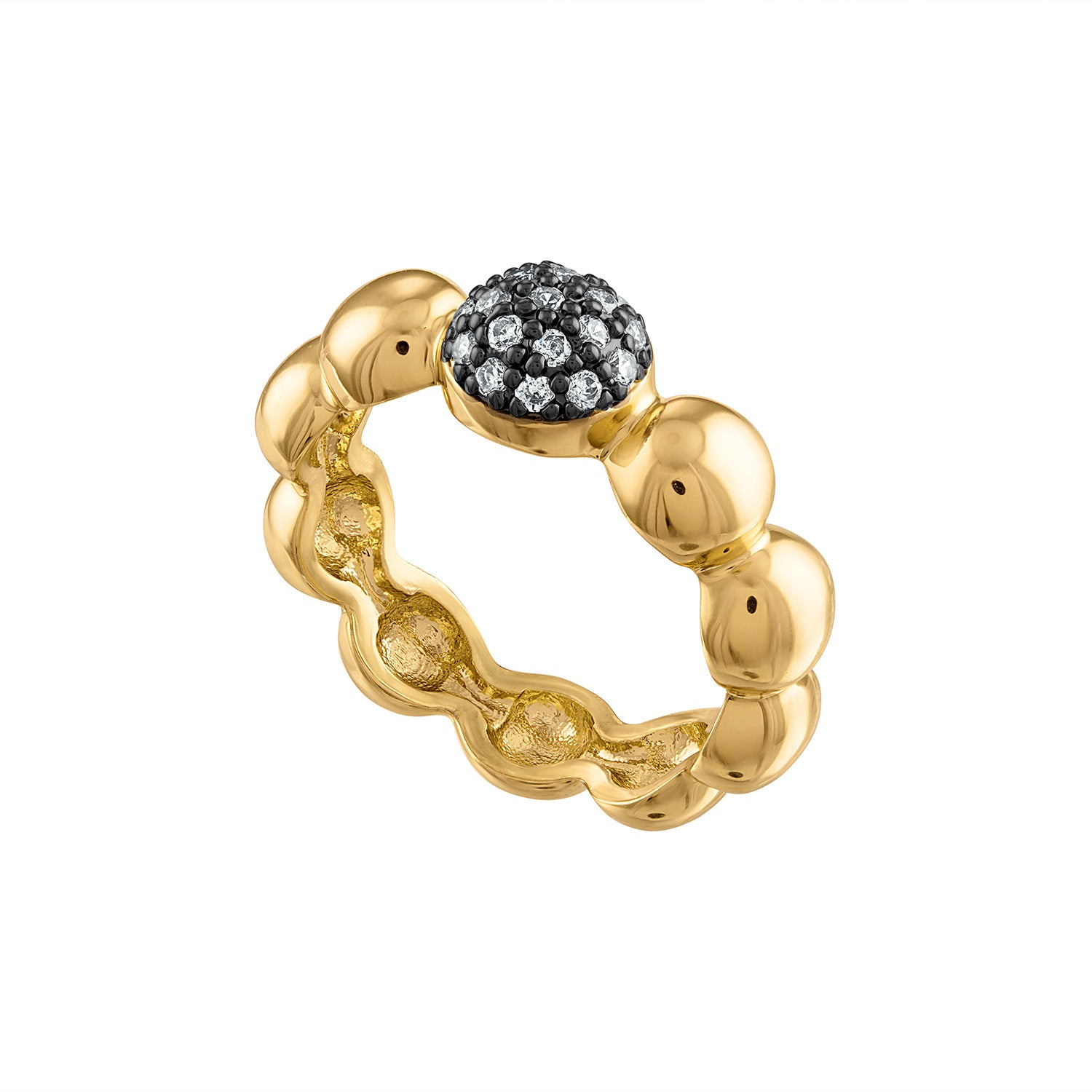 Emilia Pavé Ball Ring - Josefina Jewels
