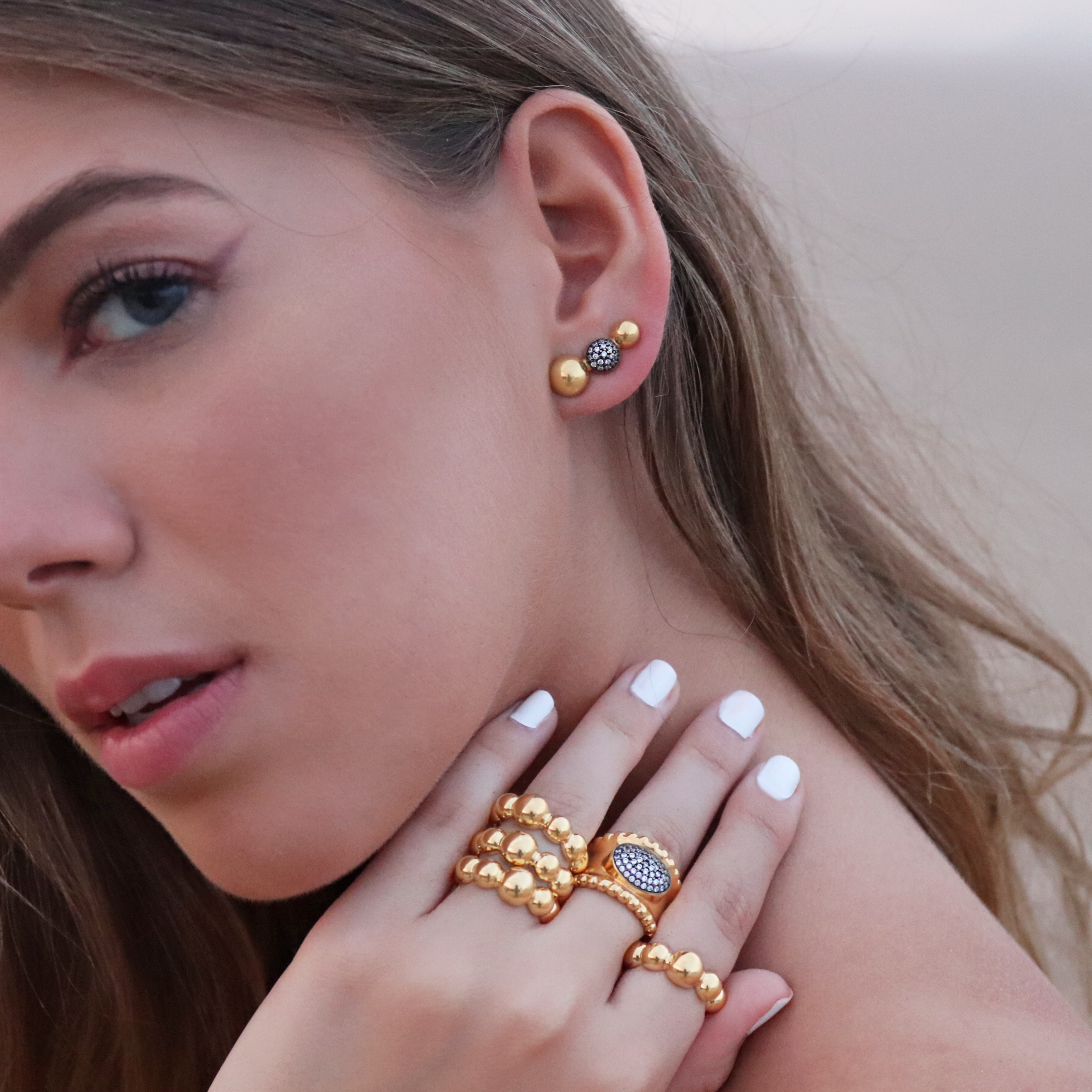 Olivia Ball Ring - Josefina Jewels